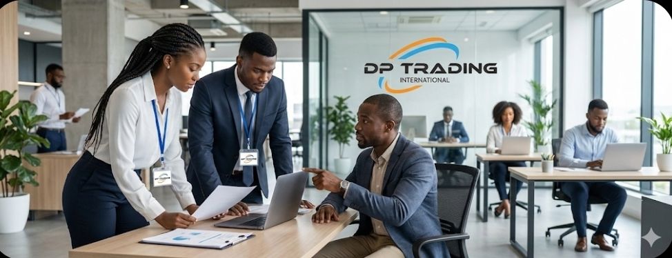 Équipe de DP Trading International dans ses bureaux